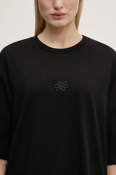 Tričko Filling Pieces Filling Pieces Boxy Embroidered T-Shirt Čierna | 74413791861, 7