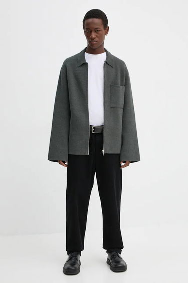 Sveter Nanushka BELMER Zip Up Jacket Zelené | NM24PFSW00194, 1