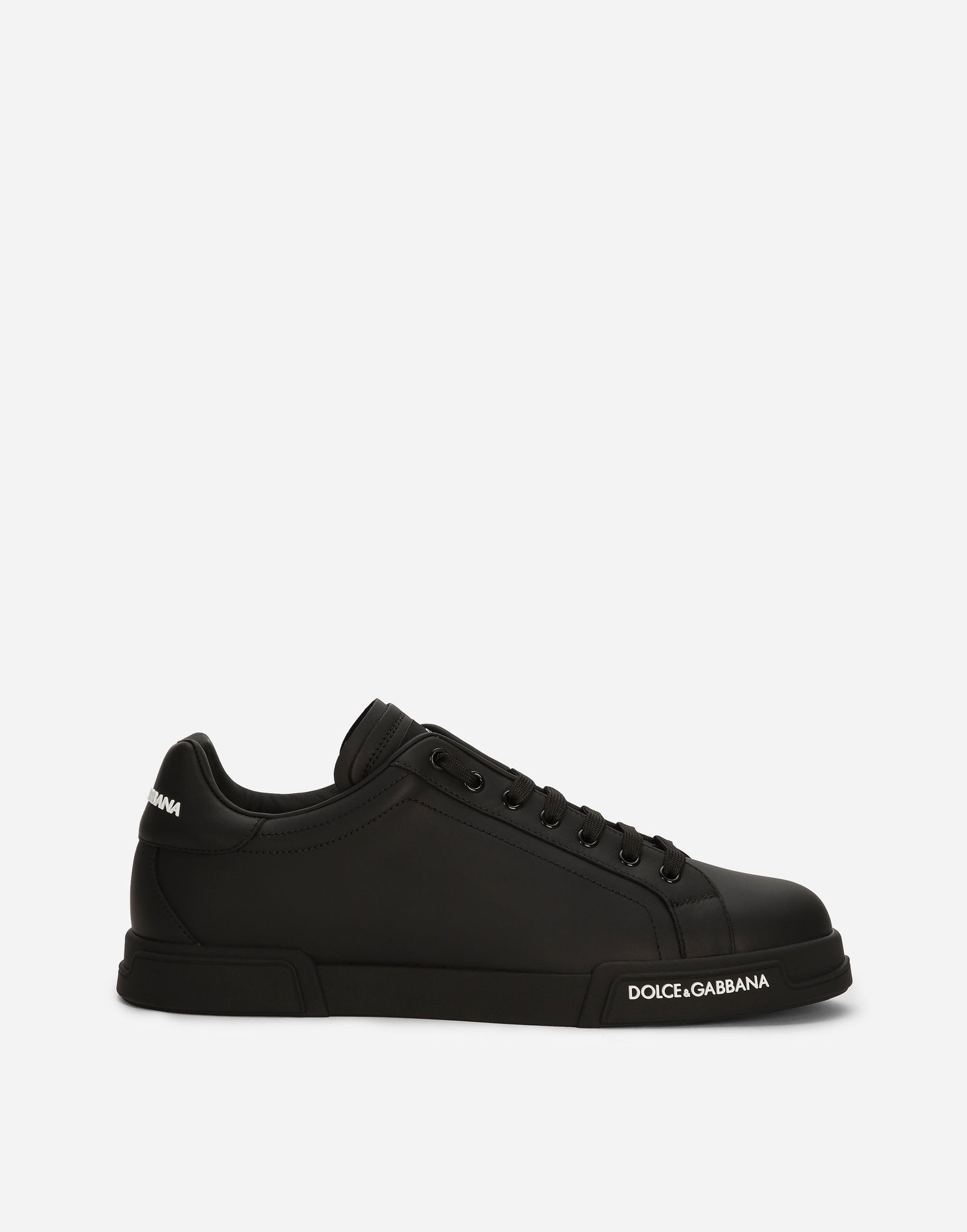 Tenisky a topánky Dolce & Gabbana Dolce & Gabbana Portofino Calfskin Nappa Čierna | CS2332AA3358B956, 0