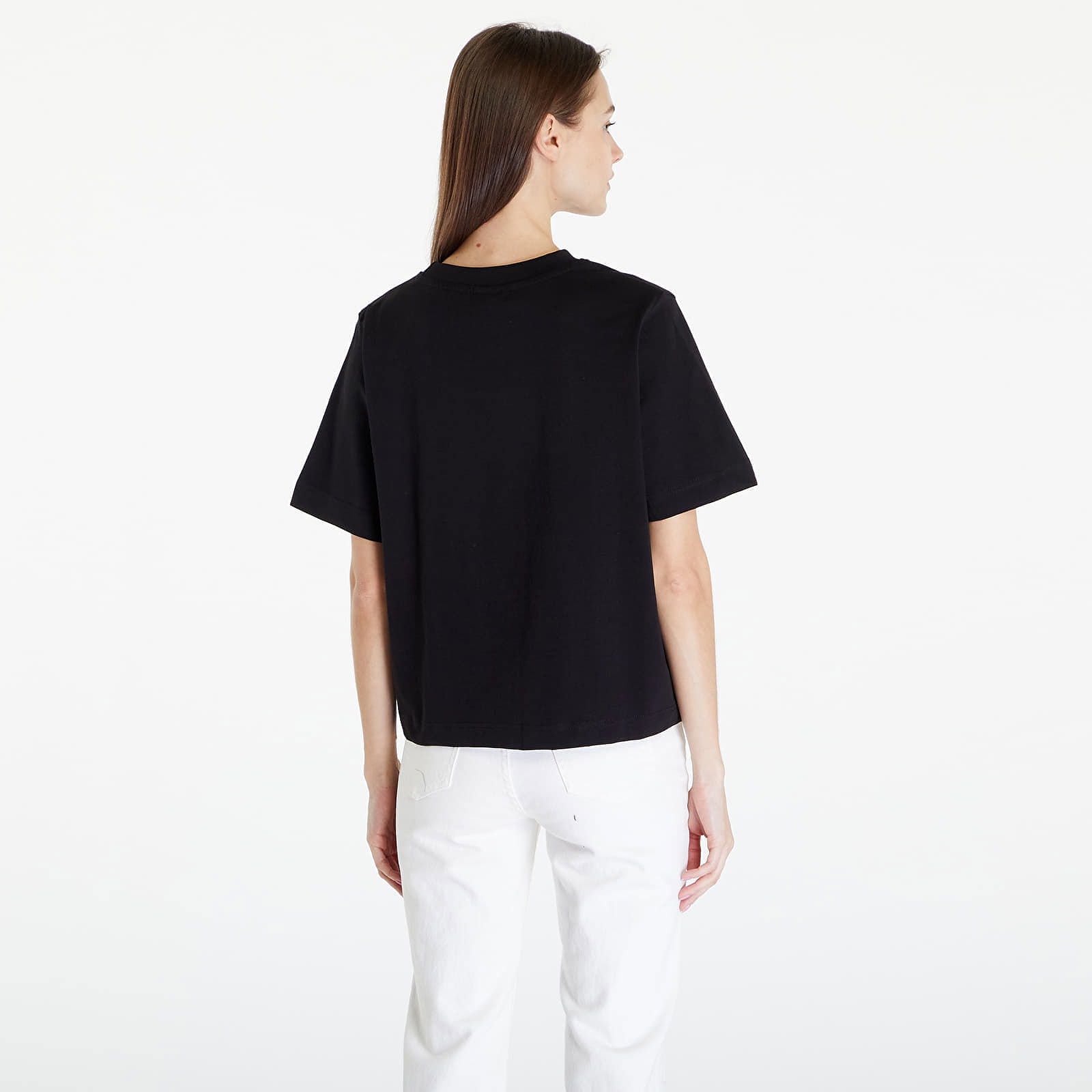 Essential T-Shirt With Tonal Print Black