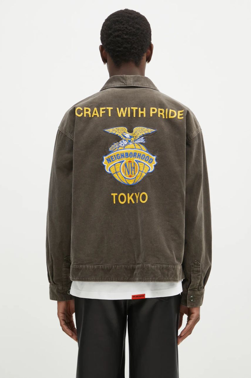 Bunda Neighborhood Corduroy Jacket NEIGHBORHOOD Hnedá | 242UTNH.JKM01, 0