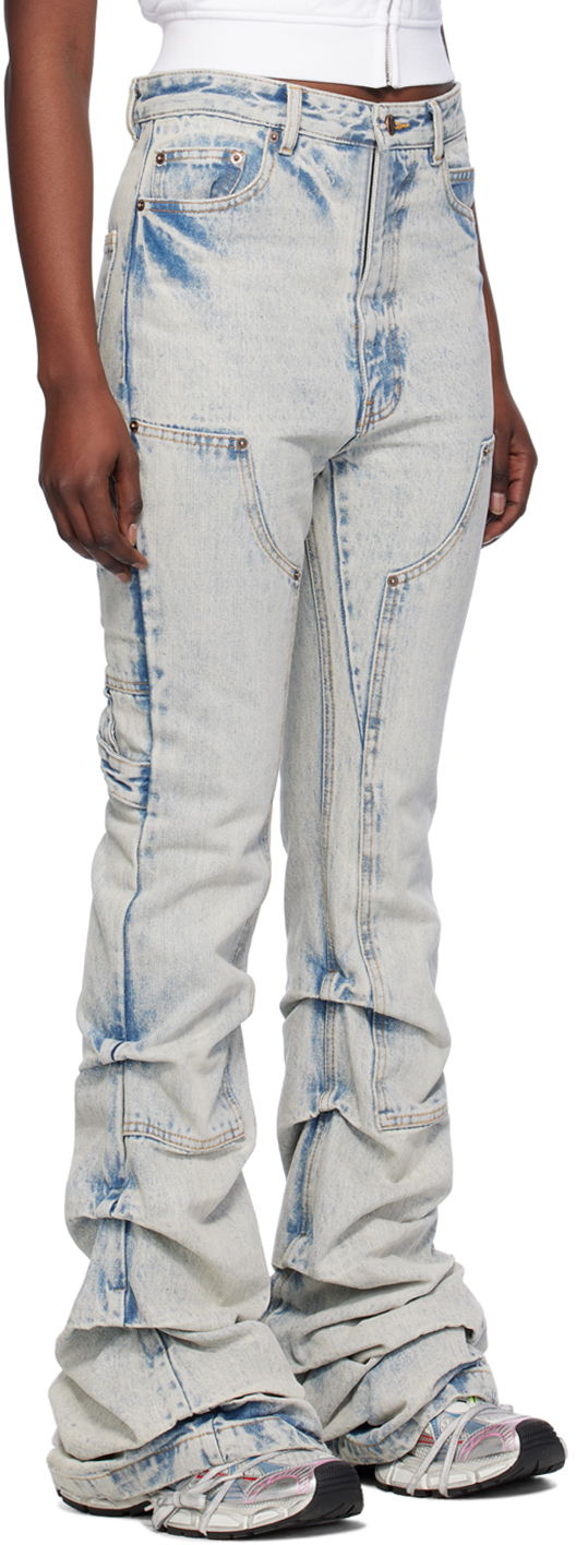 Džínsy We11done We11done Wrinkled Denim Jeans Modrá | WD-DP0-24-338-W-IC, 1