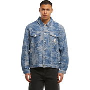 Og K Distress Camo Os Denim Jacket M