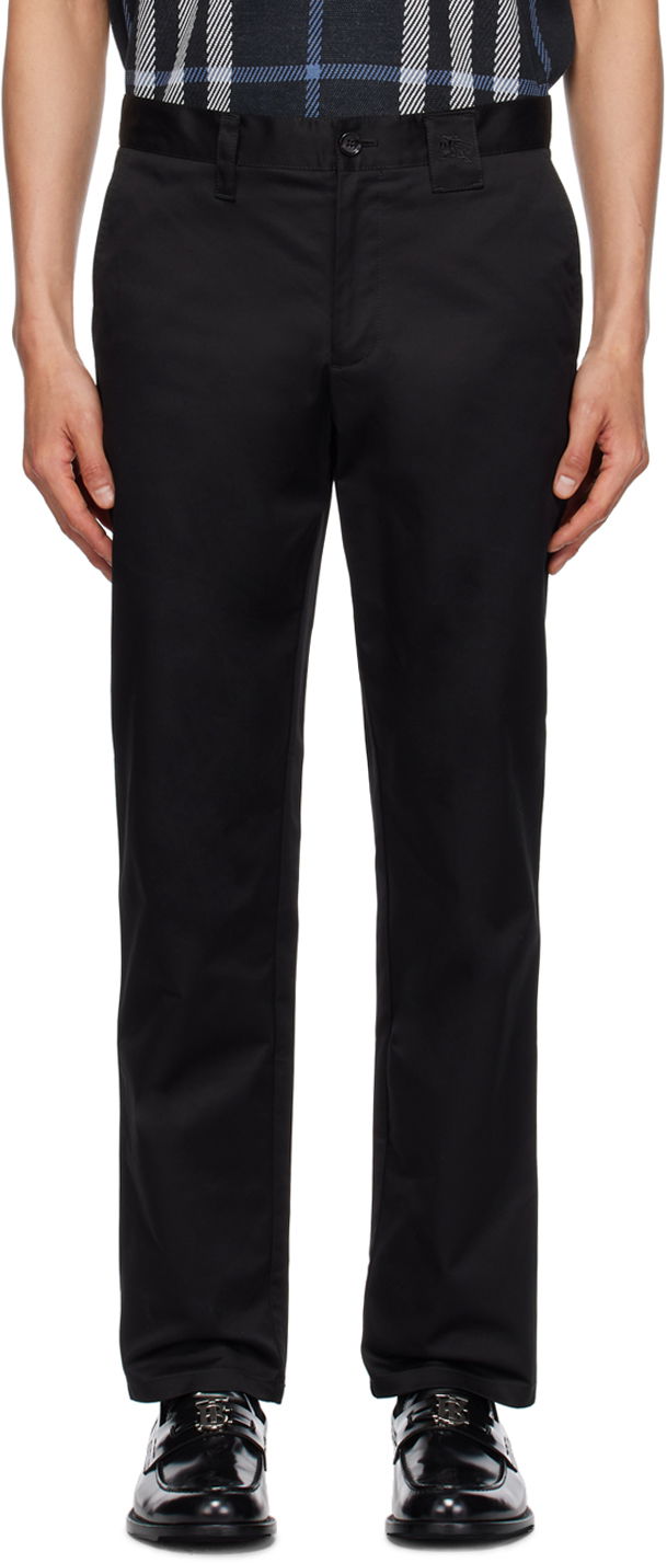 Nohavice Burberry Embroidered Trousers Čierna | 8070608, 0