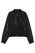 Relaxed-fit jacket with sequin embellishments