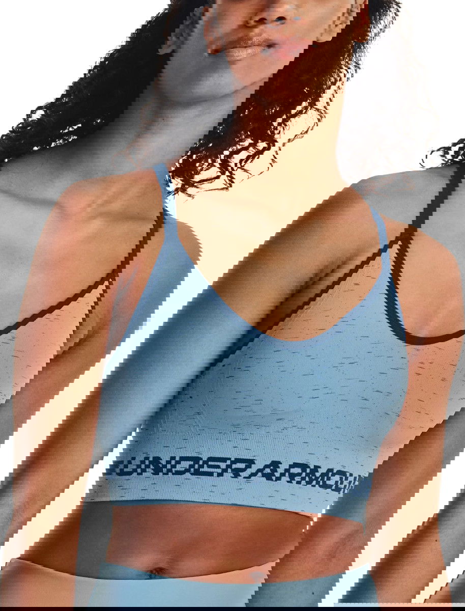 Podprsenka Under Armour UA Seamless Low Long Htr Bra Modrá | 1357232-490, 0