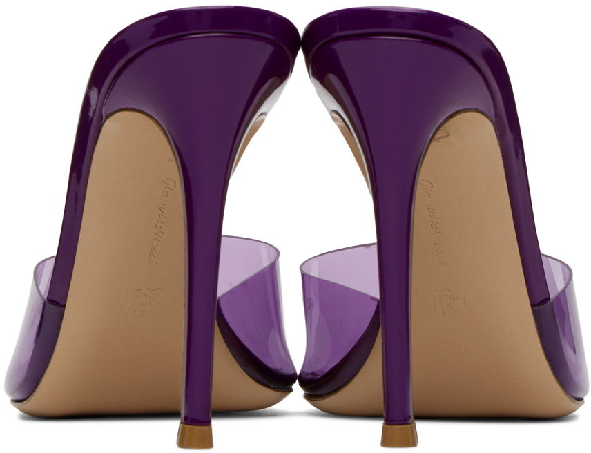 Tenisky a topánky Gianvito Rossi Elle 105 Transparent Strap Heels Fialová | G11900.15RIC.GSV, 1