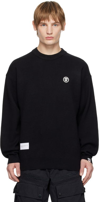Sveter AAPE by A Bathing Ape AAPE by A Bathing Ape AAPE NOW Knit Sweater Čierna | AAPKNMB333XXNBKX, 0