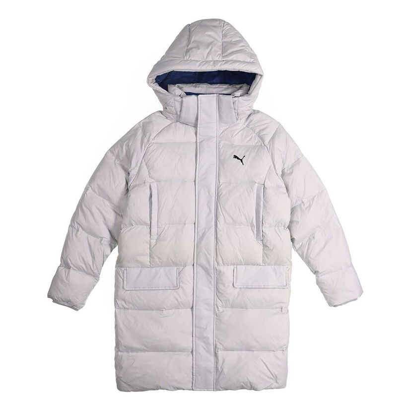 Parka Puma Long Padded Hoodie Coat Šedá | 928652-02