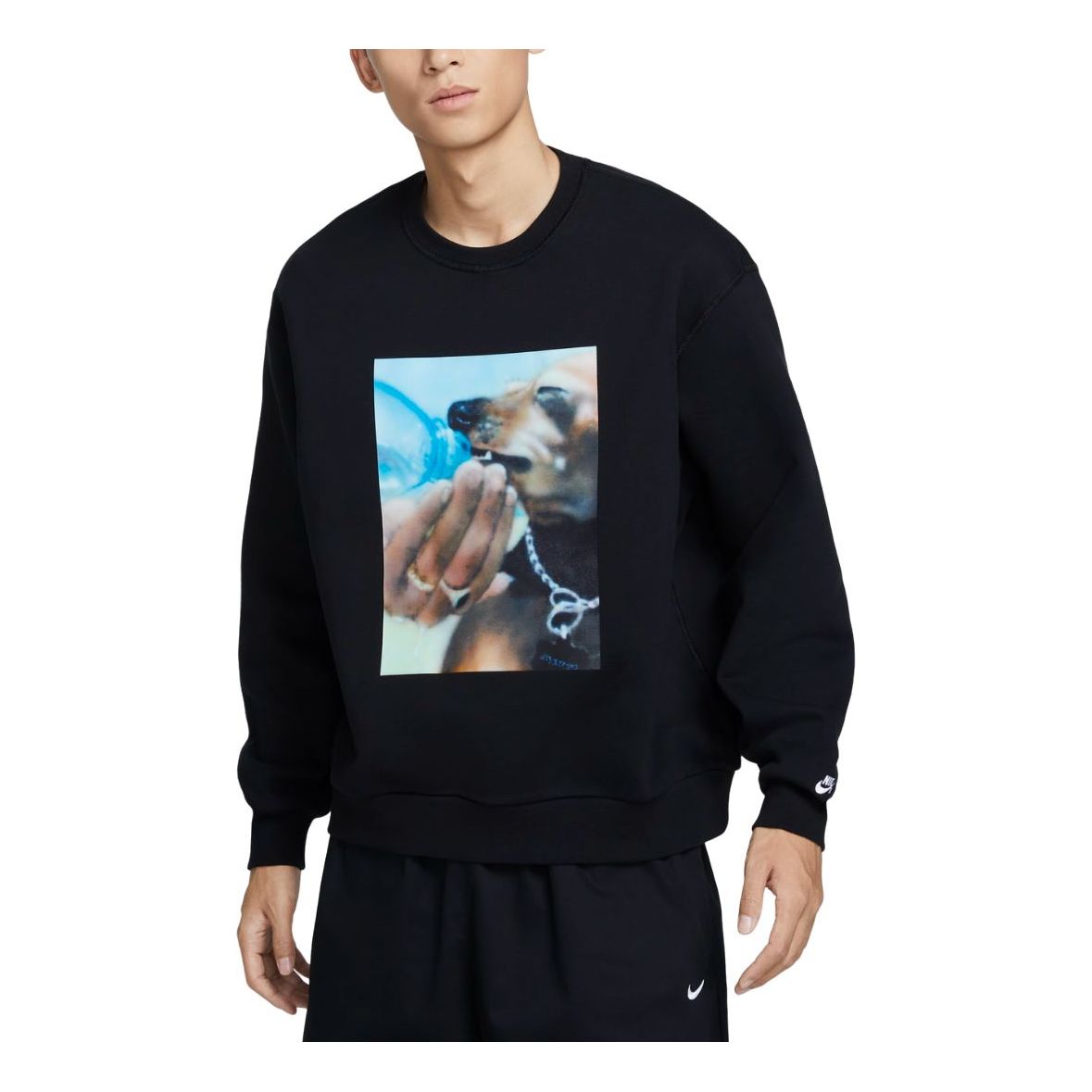 Mikina Nike SB Skate Crewneck Fleece Sweatshirt Čierna | HQ3038-010, 0
