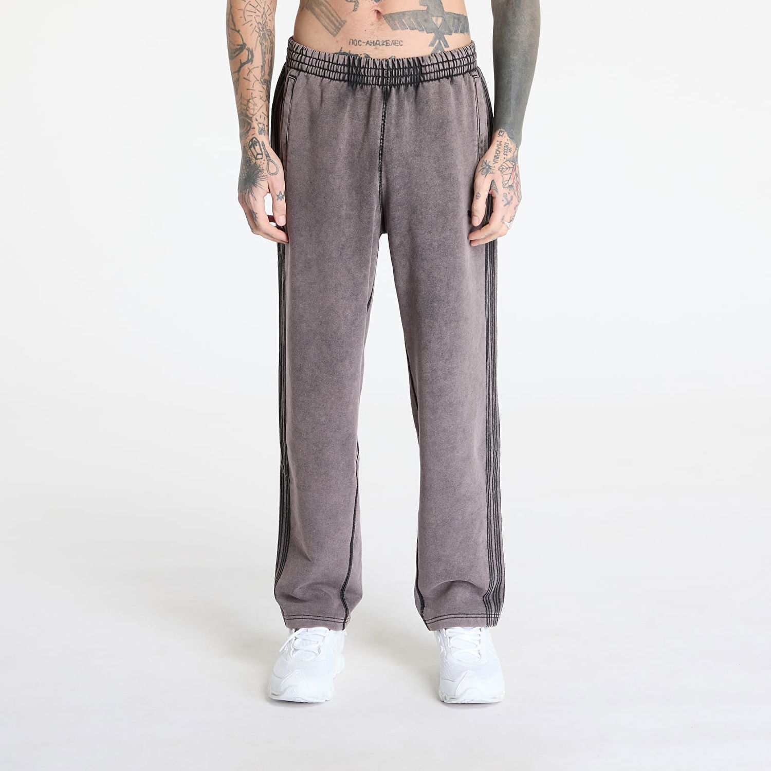 Tepláky adidas Originals adidas Premium Essentials Retro Washed Open Hem Sweatpants Fialová | JD0217, 0