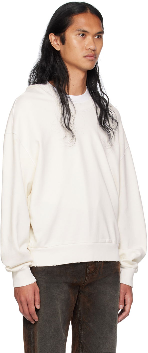 Mikina We11done Wide Neck Sweatshirt Biela | WD-TH2-24-801-U-WH, 1