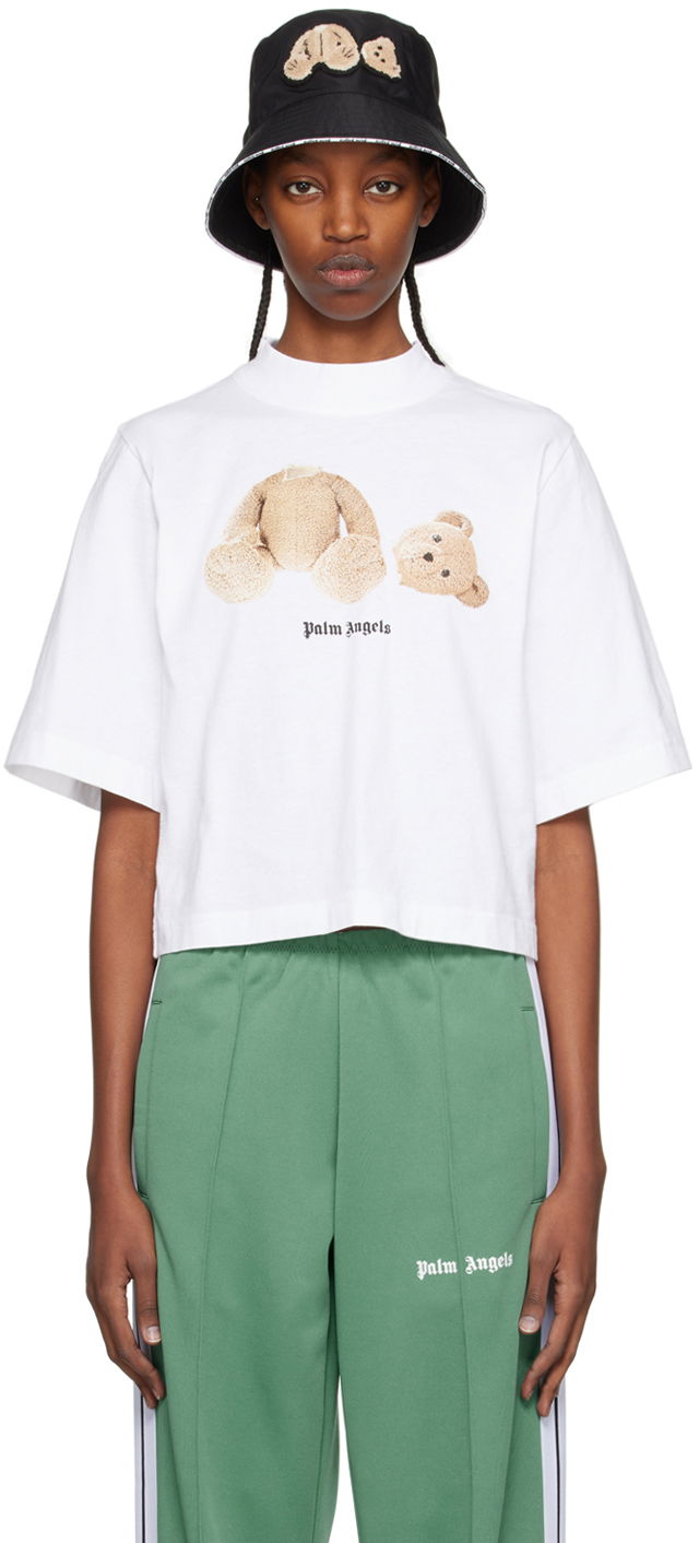Tričko Palm Angels White Bear Biela | PWAA020C99JER0110160