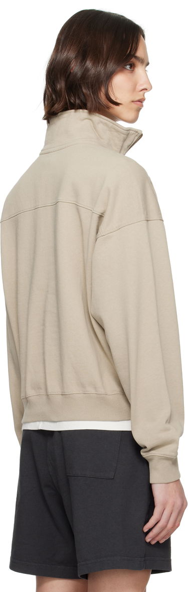 Mikina Sporty & Rich Sporty & Rich NY 94 Quarter Zip Sweatshirt Béžová | ST073622508GY15, 2