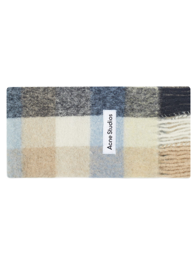 Šál Acne Studios Vally Check Scarf Blue/Beige/Black Rôznofarebný | CA0084-DIB