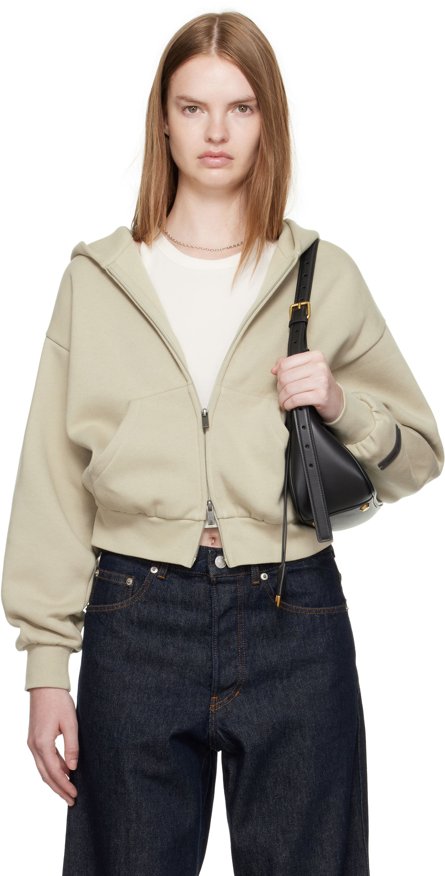 Mikina Fear of God Fear of God ESSENTIALS Classic Fit Zip-Up Hoodie Zelené | 192SP255096FW, 0