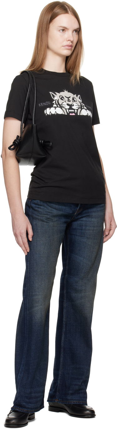 Tričko KENZO Kenzo Paris 'Happy Tiger' T-Shirt Čierna | FF62TS3524SO, 3