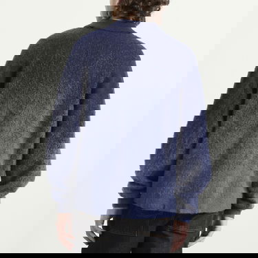 Sveter Dime Ombre Mohair Collared Double Zip Knit Modrá | DIMEHO258BLU, 3