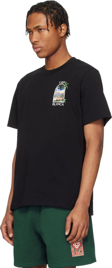 Tričko Casablanca Casablanca LA Night Graphic T-Shirt Čierna | MS25-JTS-001-11, 3