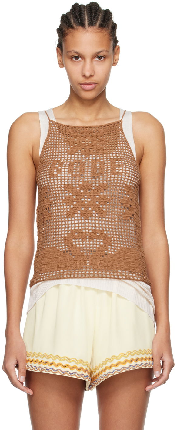 Tielko Bode Brown Mansfield Tank Top Béžová | WRS24KT014, 0