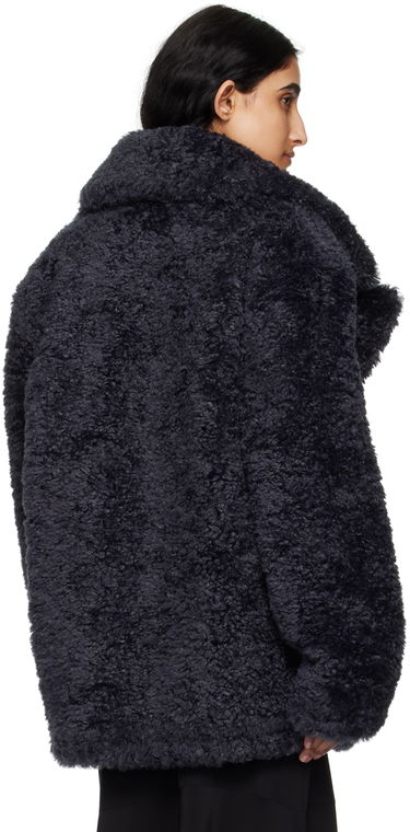 Kabáty Stella McCartney Stella McCartney Short Faux-Shearling Jacket Čierna | 6800883EU901, 2