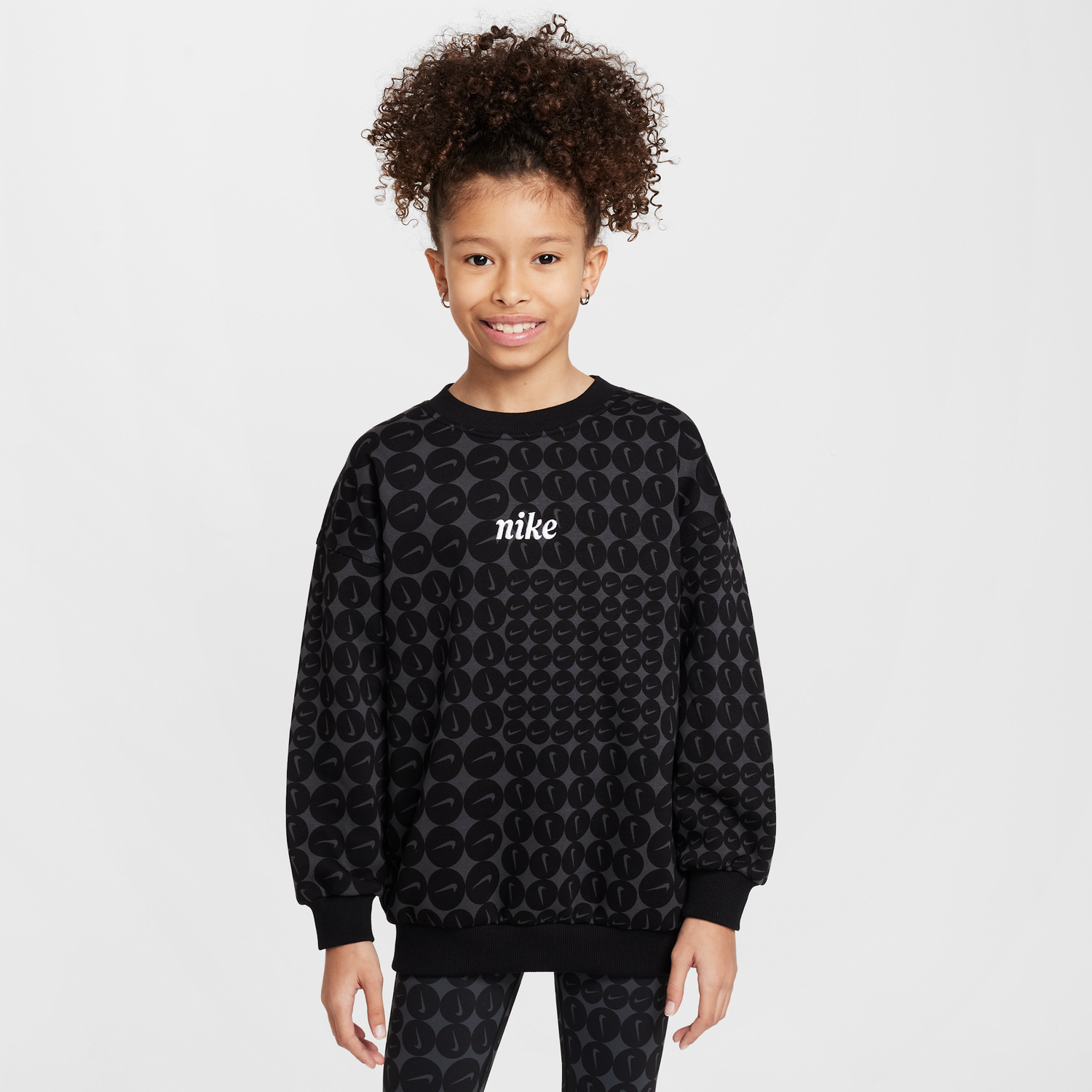 Mikina Nike Sportswear Club Fleece Crew Sweatshirt Čierna | HF8209-010, 1
