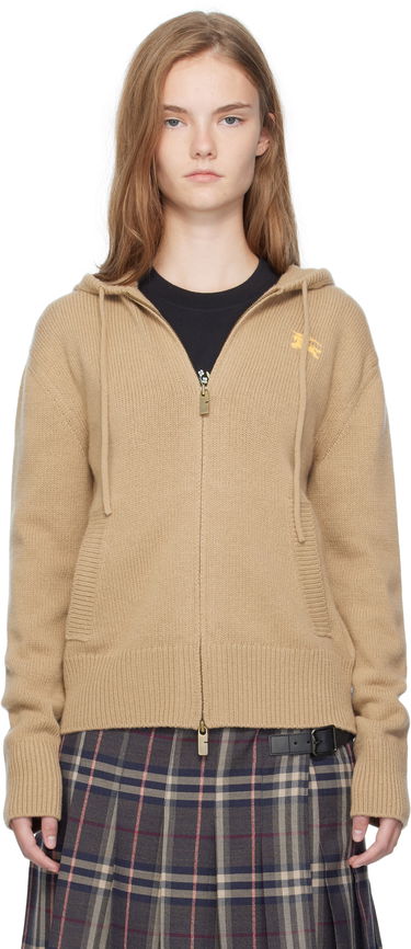 Mikina Burberry Burberry EKD Knit Zip Hoodie Béžová | 8110687, 0