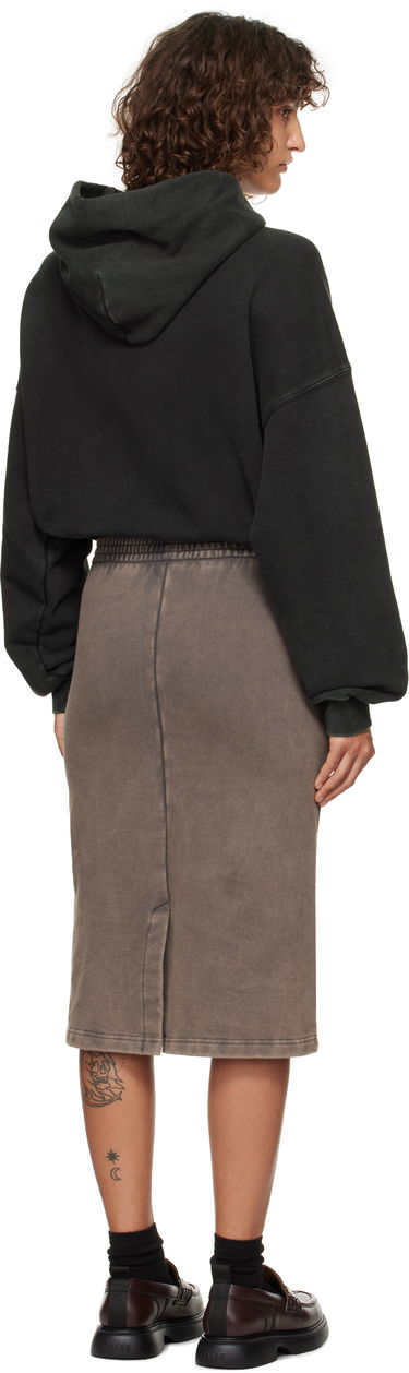 Sukňa We11done We11Done Layered Hoodie Dress Hnedá | WD-TO3-24-851-W-BK, 2