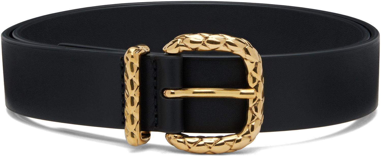 Opasok Bottega Veneta Bottega Veneta Coaxial Loop Belt Čierna | 826665 VALKO, 0
