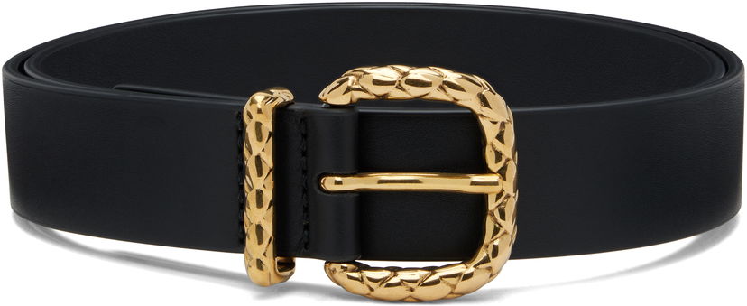 Opasok Bottega Veneta Bottega Veneta Coaxial Loop Belt Čierna | 826665 VALKO
