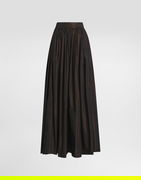 Long Circle Taffeta Skirt