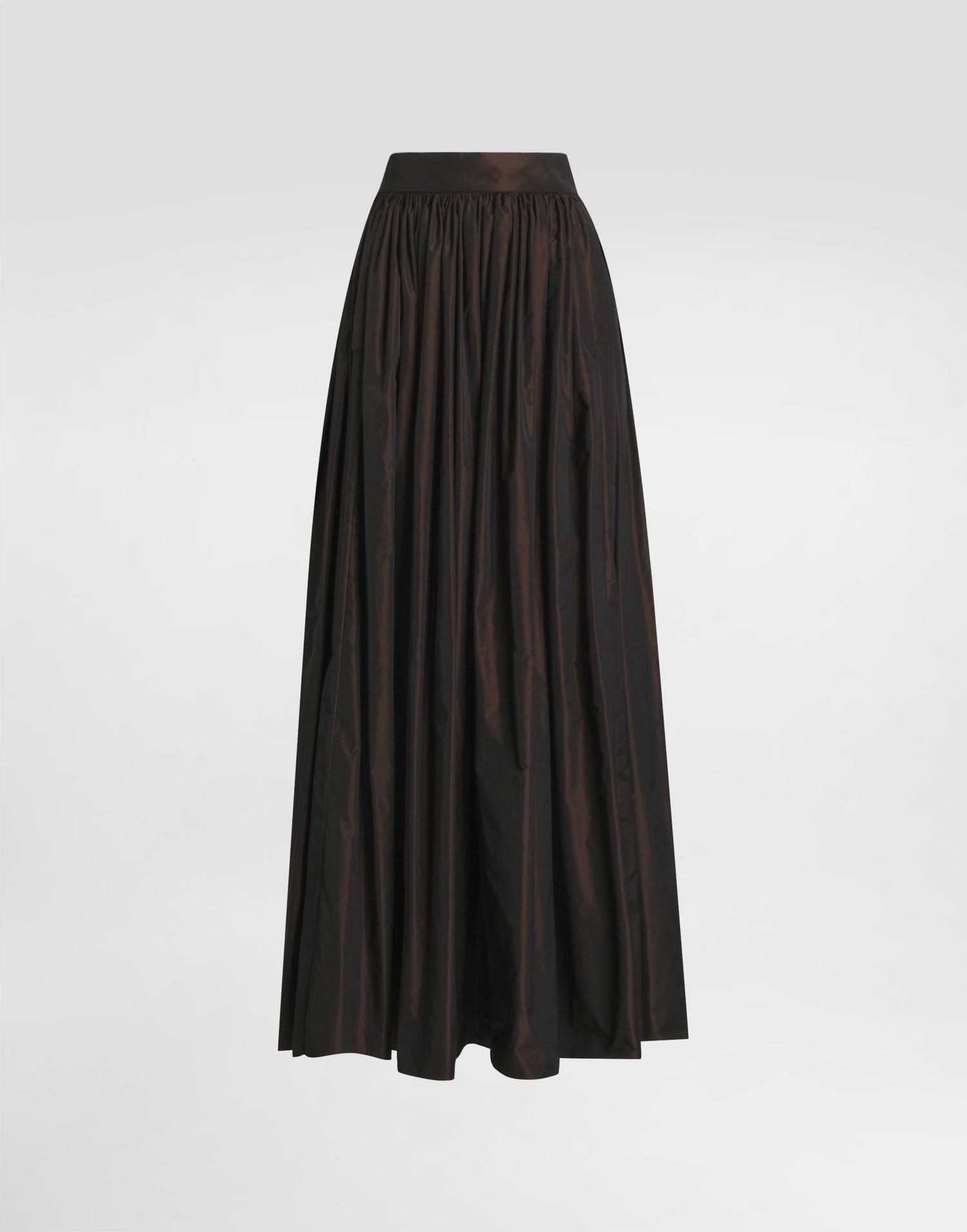 Sukňa Dolce & Gabbana Long Circle Taffeta Skirt Hnedá | F4C2UTHUMJDS8152, 0