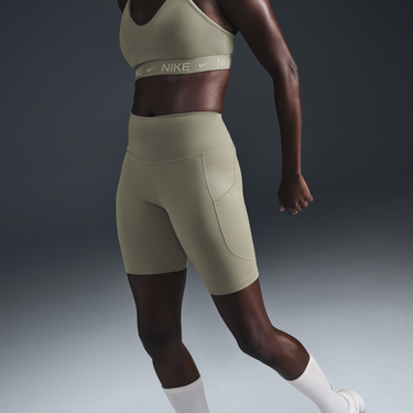 Šortky Nike One High-Waisted Pocket Bike Shorts Zelené | FZ6758-320, 1