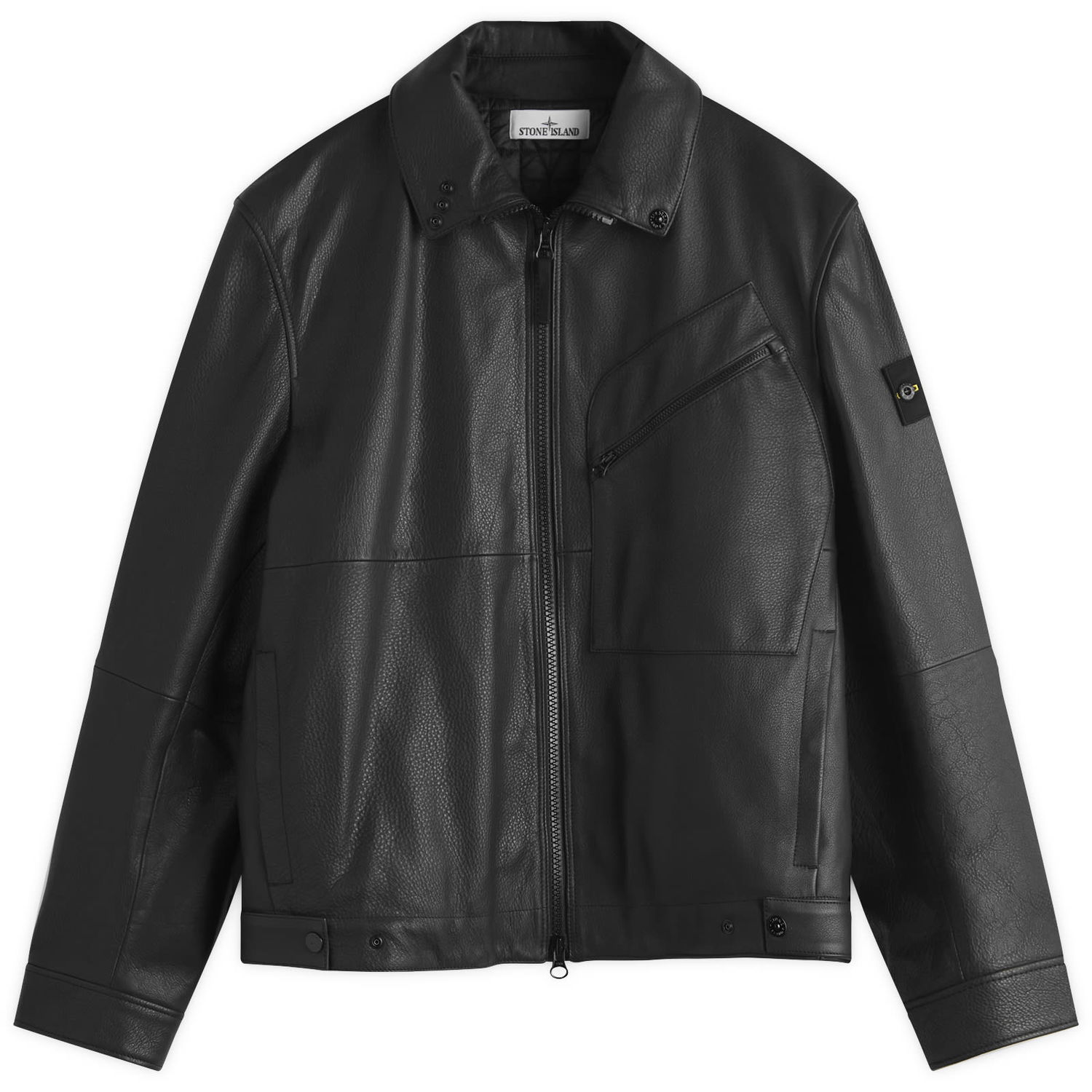 Bunda Stone Island PrimaLoft Leather Jacket Čierna | K2S150100002-V0029, 0