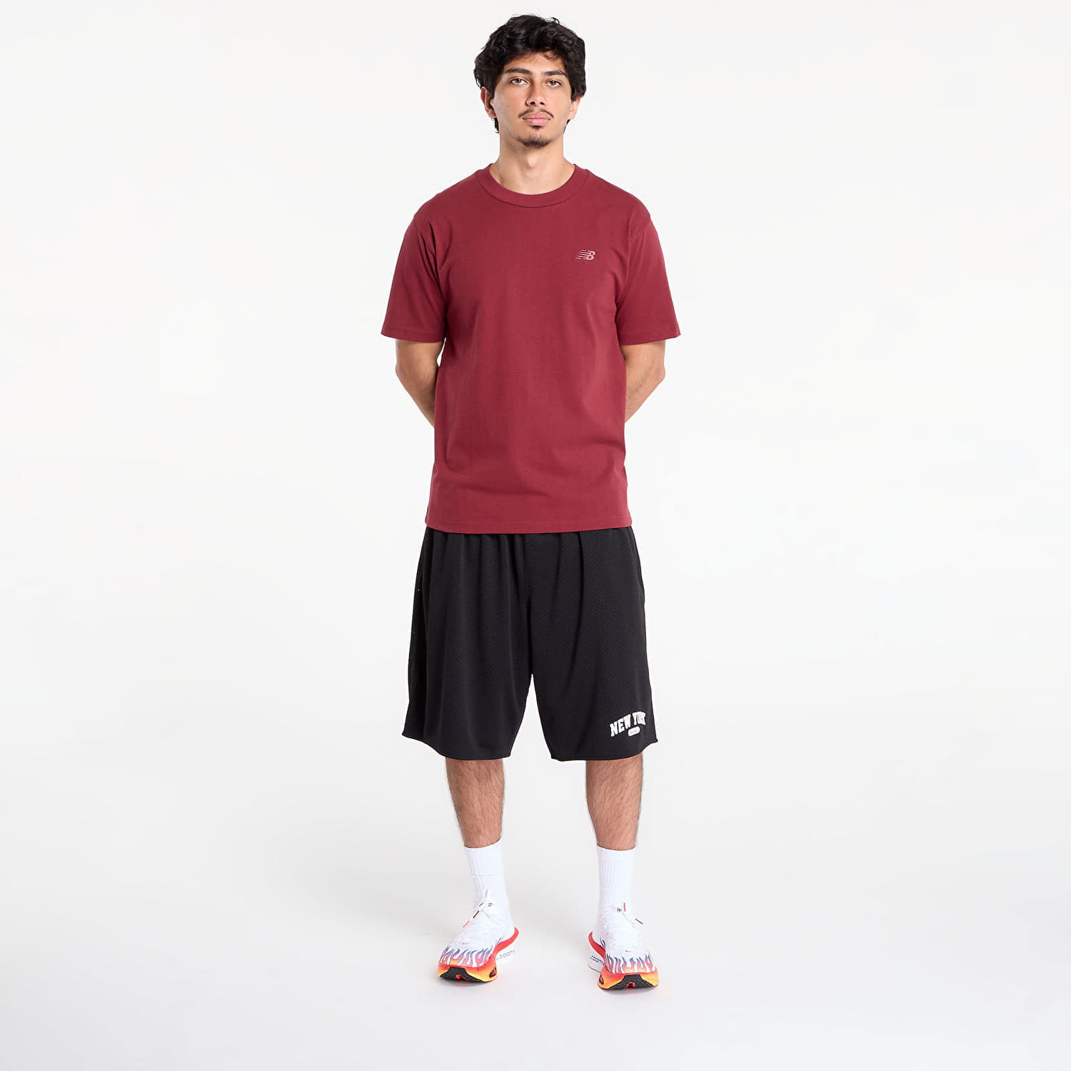 Tričko New Balance Men's T-Shirt Vínová | NBMT41533MHB, 1