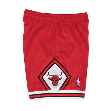 Šortky Mitchell & Ness Chicago Bulls NBA Swingman Shorts Červená | SMSHGS18223-CBUSCAR97, 3