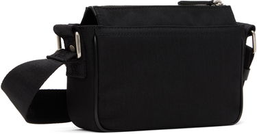 Taška cez rameno Palm Angels Palm Angels Metallic Logo Plate Crossbody Bag Čierna | PMNQ012S25FAB0011000, 2