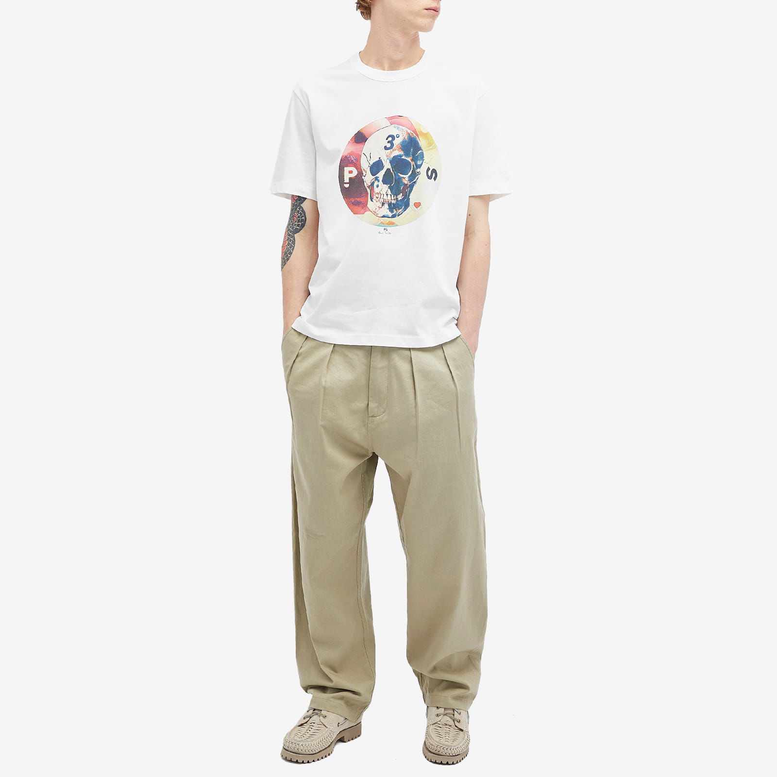 Paul Smith Skull Graphic Tee, Size L
