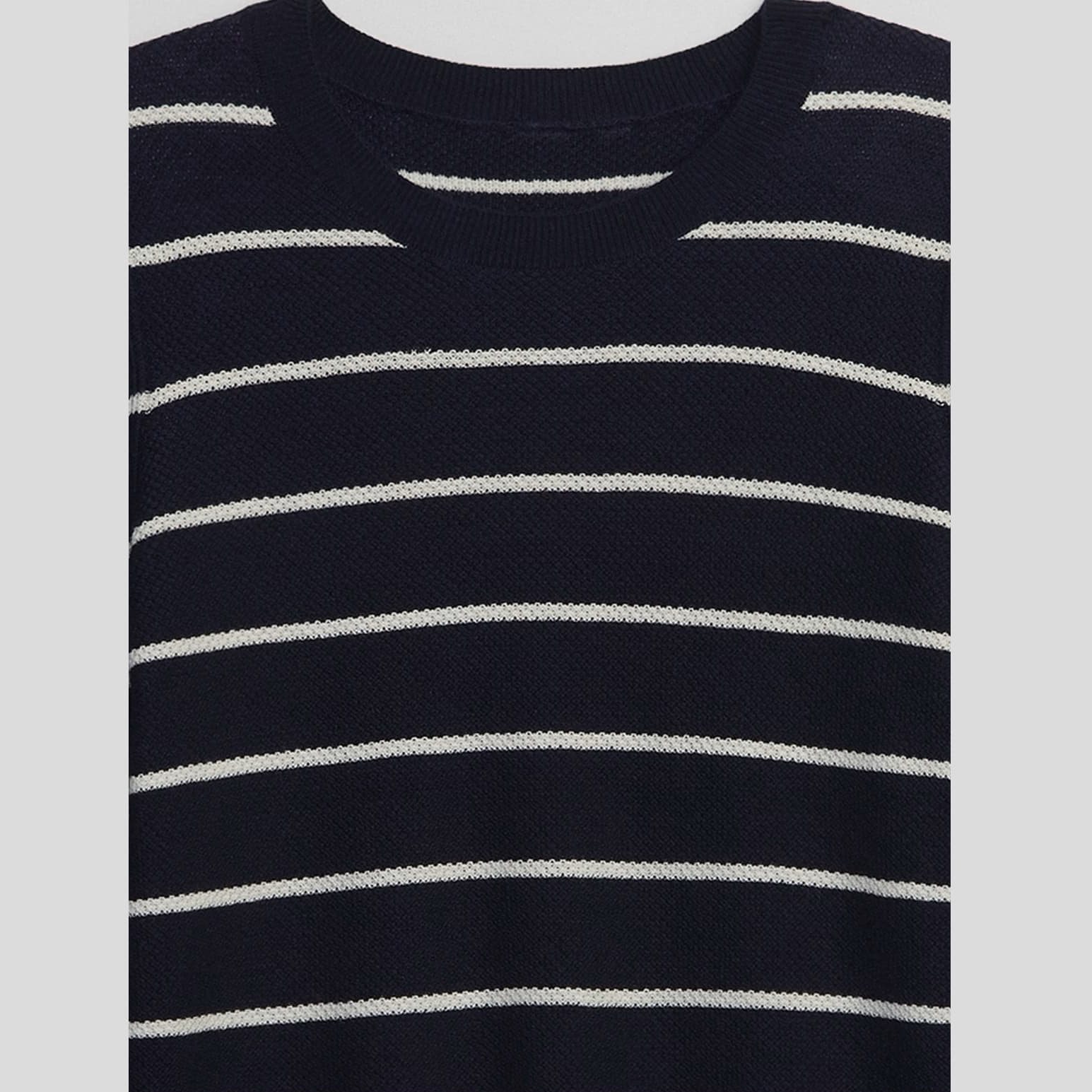 Sweater Bella Crew Navy Stripe L