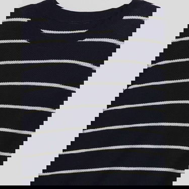 Sveter GAP Sweater Bella Crew Navy Stripe L Čierna | 745504-01, 5