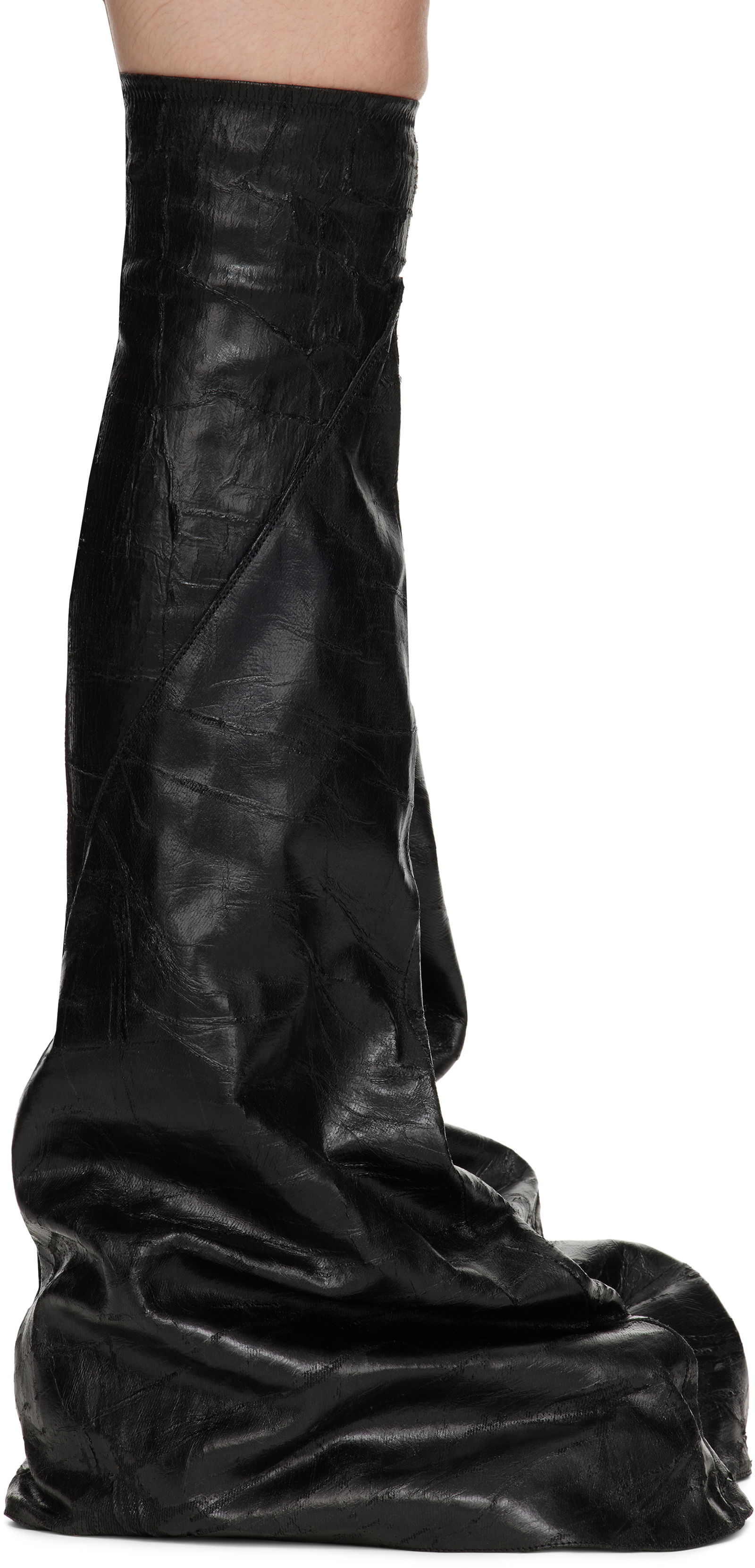 Rick Owens DRKSHDW Porterville Fetish Tall Boots