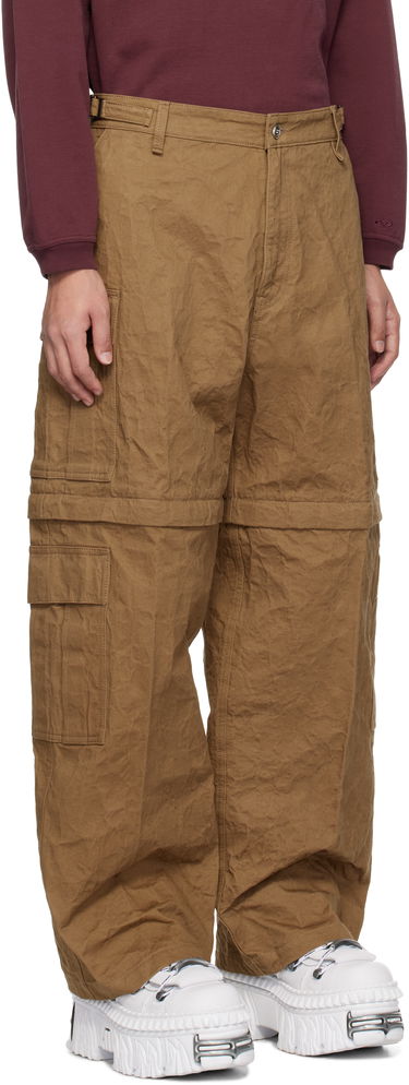 Cargo nohavice VETEMENTS Vetements Wrinkled Cargo Pants Hnedá | UA66PA100S, 1