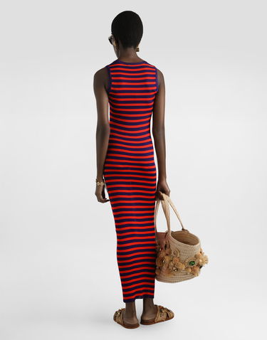 Šaty Dolce & Gabbana Dolce & Gabbana Ribbed Viscose Striped Tank Dress Rôznofarebný | FXS48ZJAIRRF4524, 2