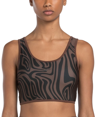 Plavky Reebok Reebok Mod Safari Poly Sports Bra Hnedá | 100076289, 2