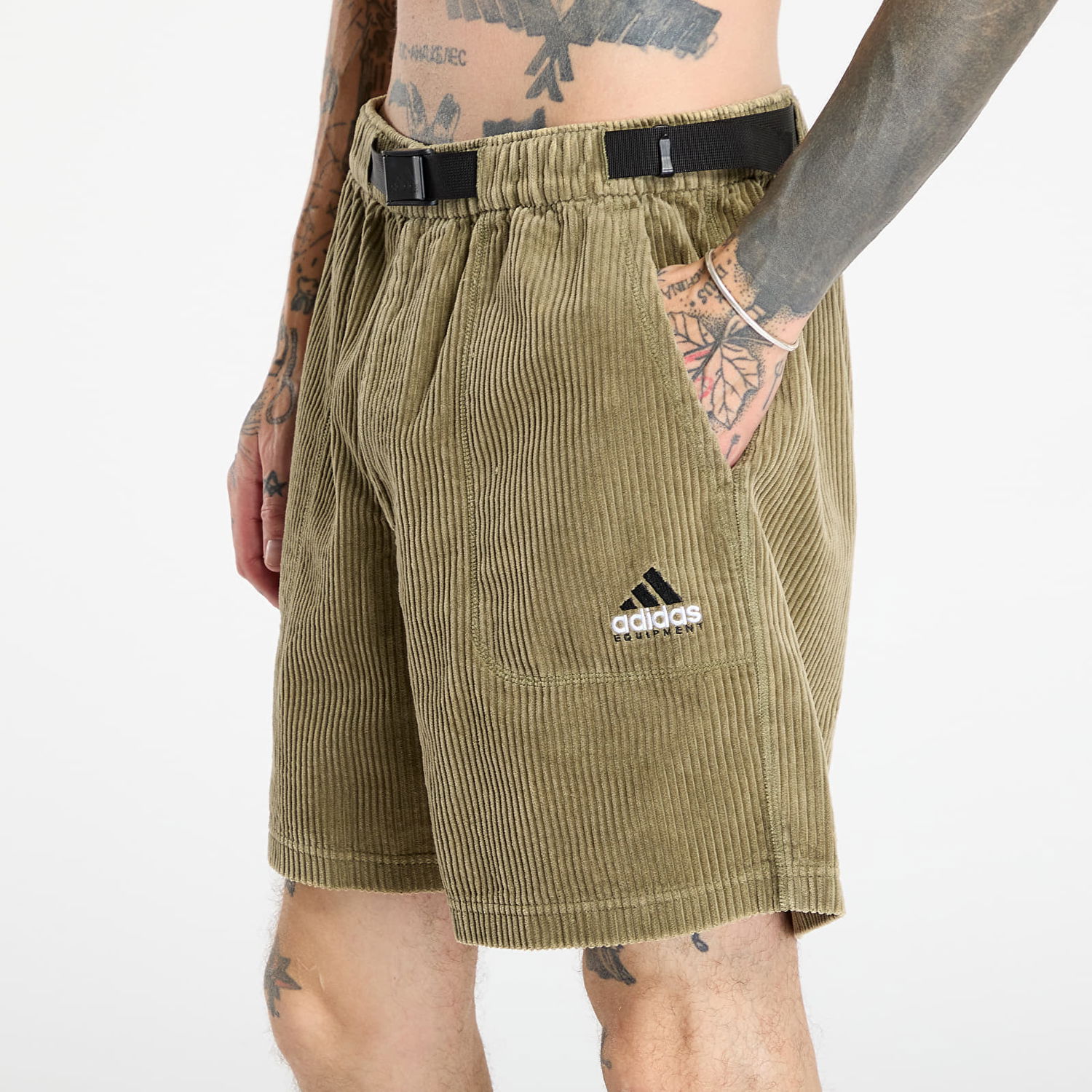 Šortky adidas Originals Equipment Corduroy Shorts Zelené | JX1469, 1