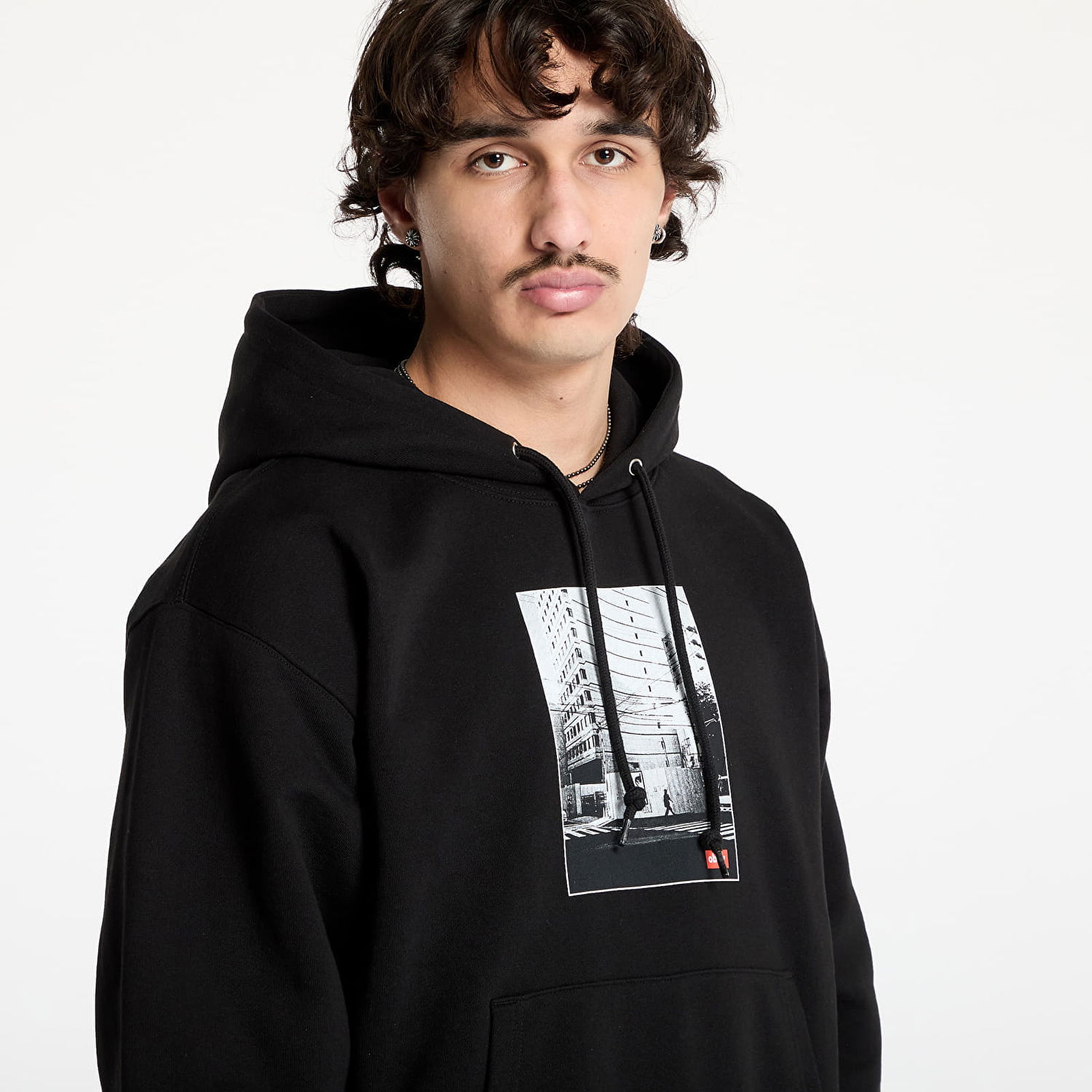 Mikina OBEY OBEY Osaka Photo Hoodie Čierna | 117464114-BLK, 1
