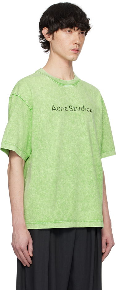 Tričko Acne Studios Acne Studios Relaxed Fit Logo T-Shirt Zelené | CL0321-, 1