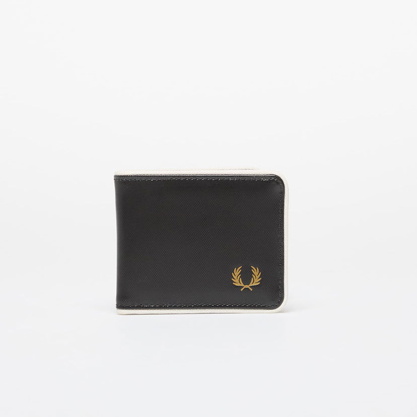 Peňaženka Fred Perry Coated Polyester Billfold Wall Black/ Ecru Universal Čierna | L7305 D57