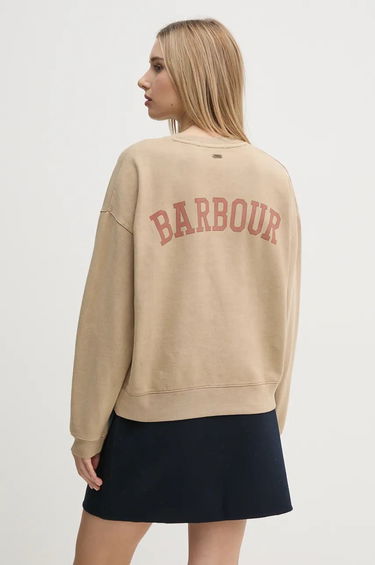 Mikina Barbour Beige Patterned Sweatshirt Béžová | LOL0613, 2