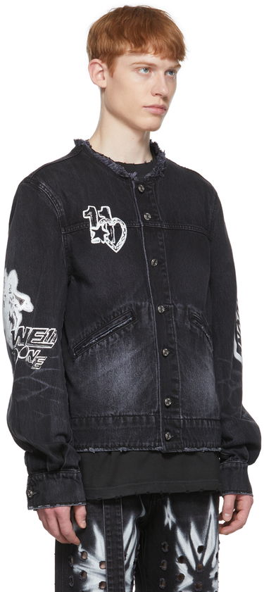 Bunda We11done Faded Denim Jacket Čierna | WD-DJ1-22-347-U-WB, 1